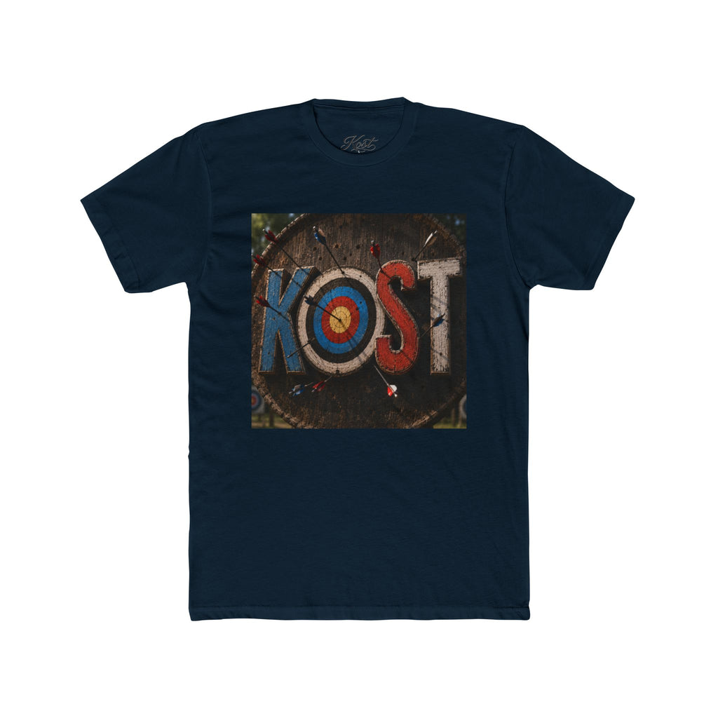 KOST Target Logo T‑Shirt — Retro Archery Bullseye Graphic Tee