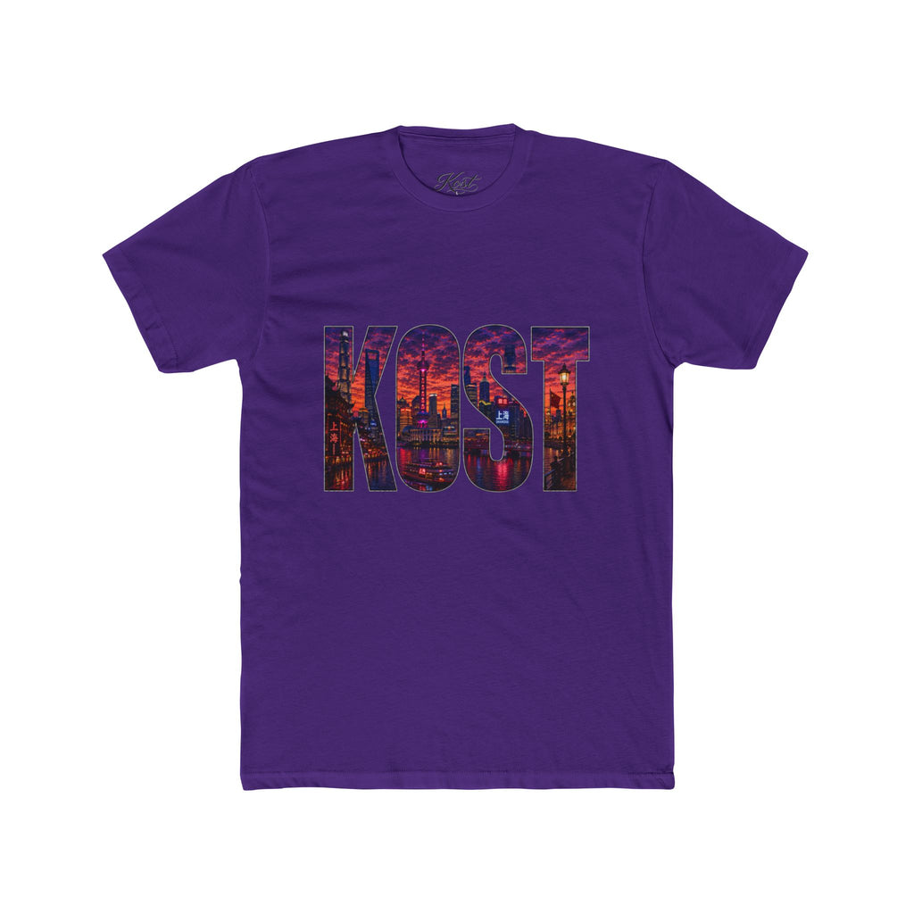 KQST Cityscape Graphic Tee — Bold Urban Lettering T-Shirt