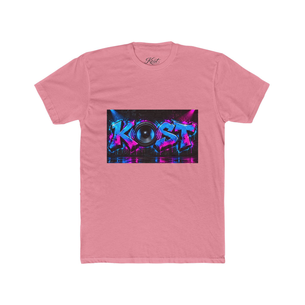 KOST Neon DJ Speaker Graphic T‑Shirt — Retro Vaporwave Music Tee