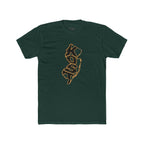 New Jersey KOSO State Outline Tee — Vintage Gold Script Jersey T-Shirt