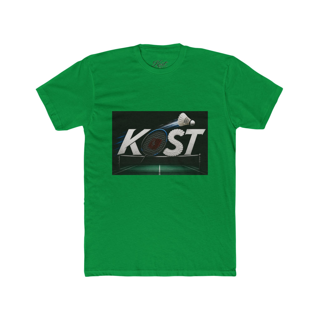 Badminton KOST Graphic Tee — Shuttlecock Court Logo T-Shirt