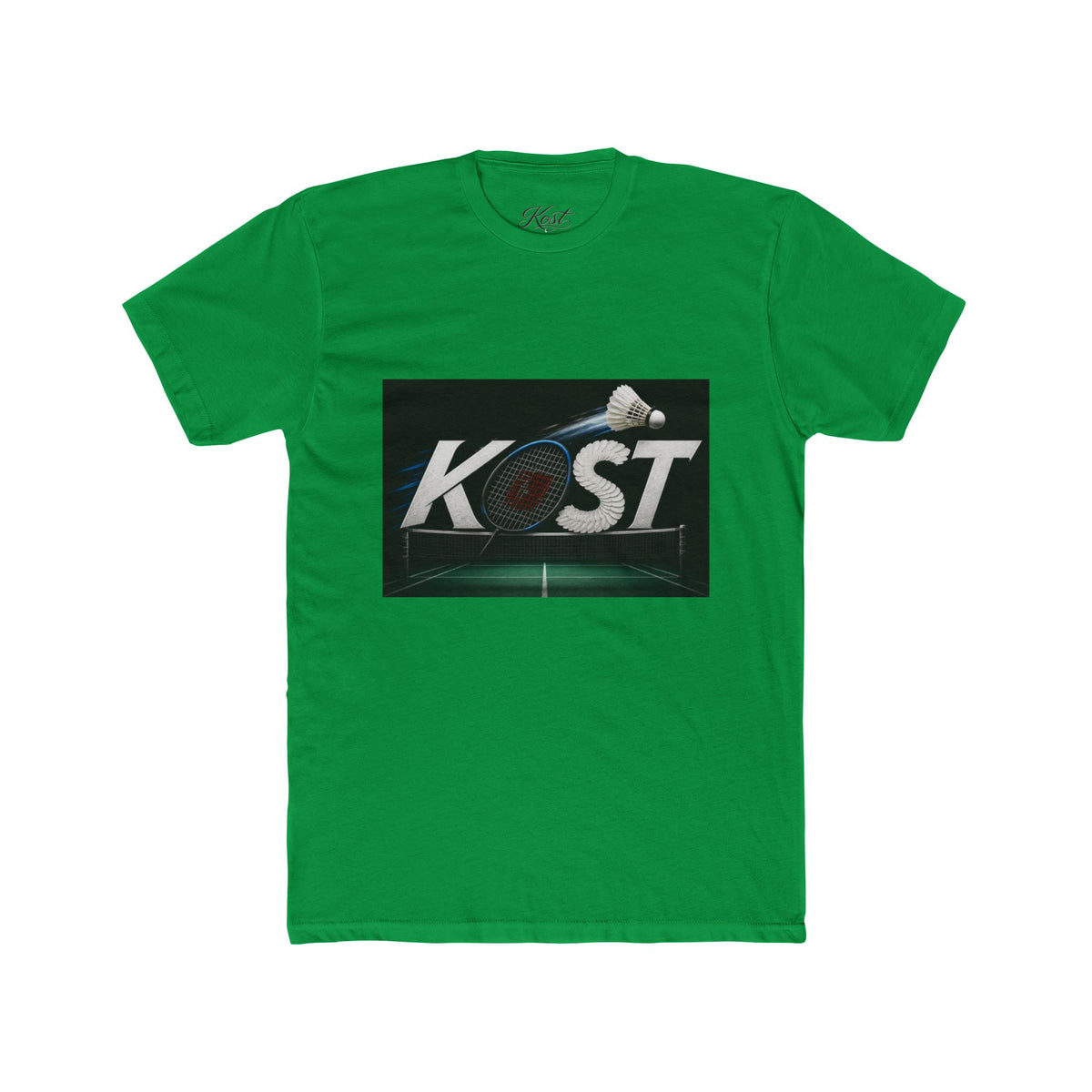 Badminton KOST Graphic Tee — Shuttlecock Court Logo T-Shirt