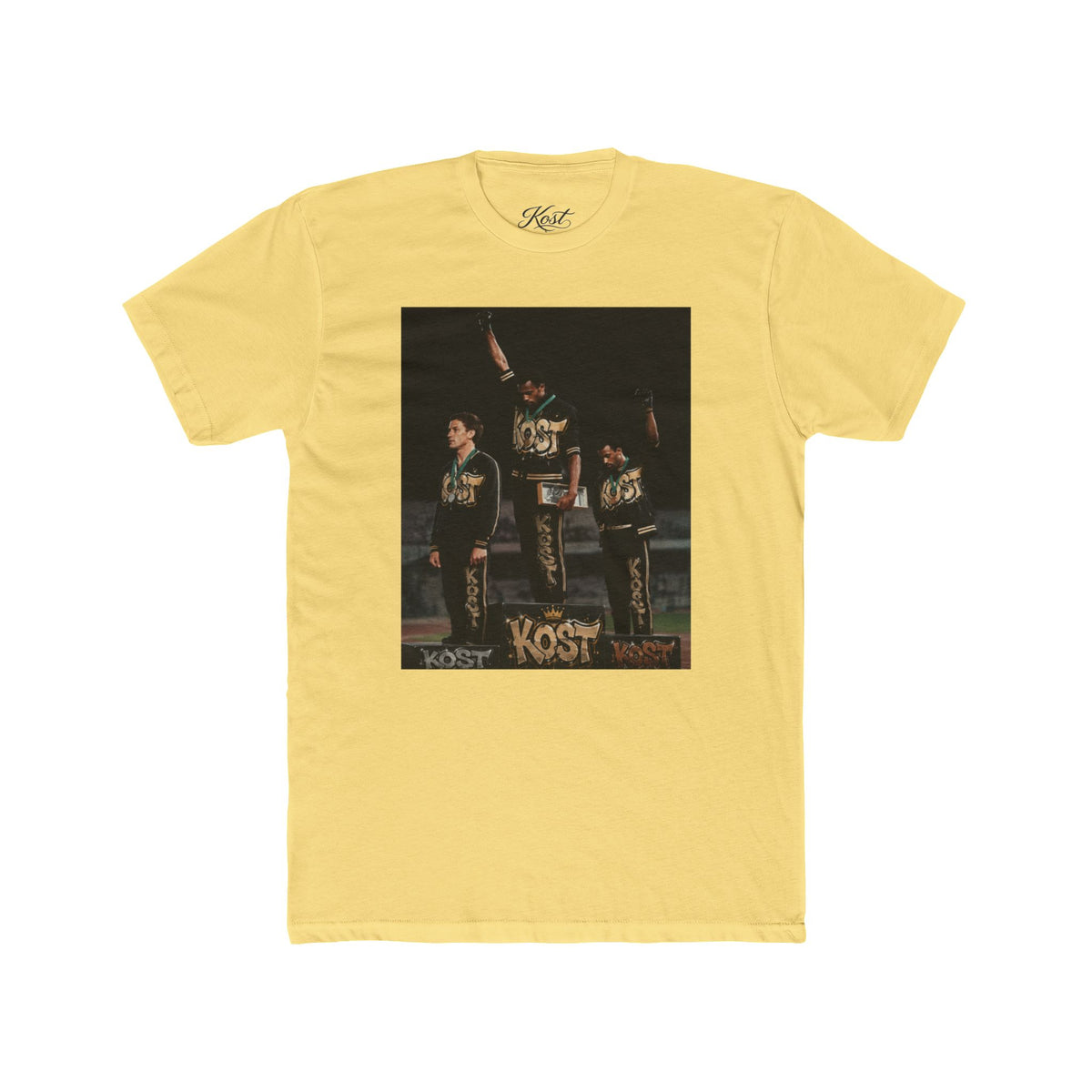 Vintage Band Photo Tee — KOST Crew Portrait Graphic T-Shirt