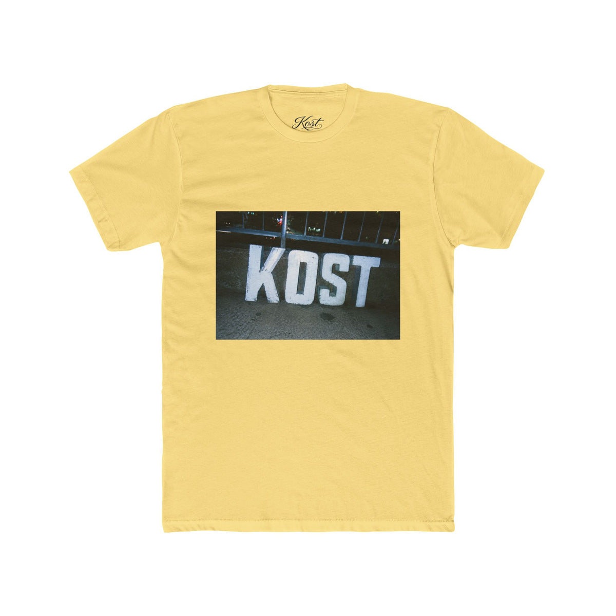 KOST Logo Graphic Tee — Vintage Street Sign Photo T-Shirt