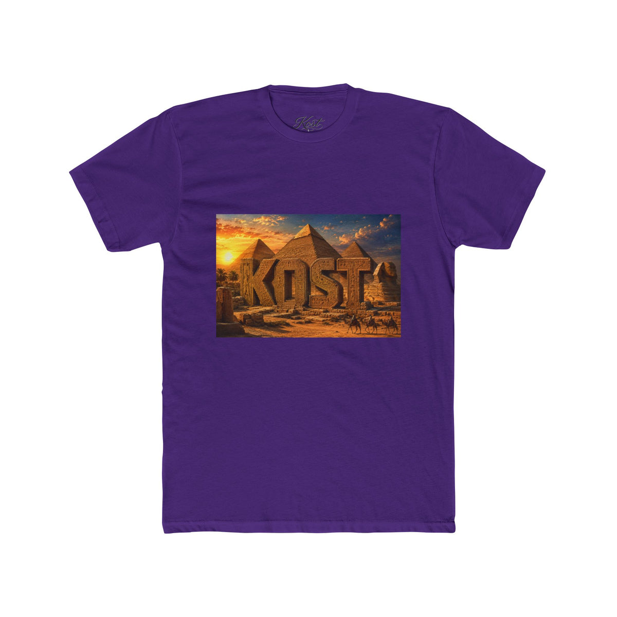 Pyramids Sunset Tee — 'KOST' Desert Graphic T-Shirt