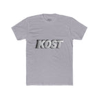 KOST 3D Metallic Logo Tee — White Graphic Crewneck T-Shirt