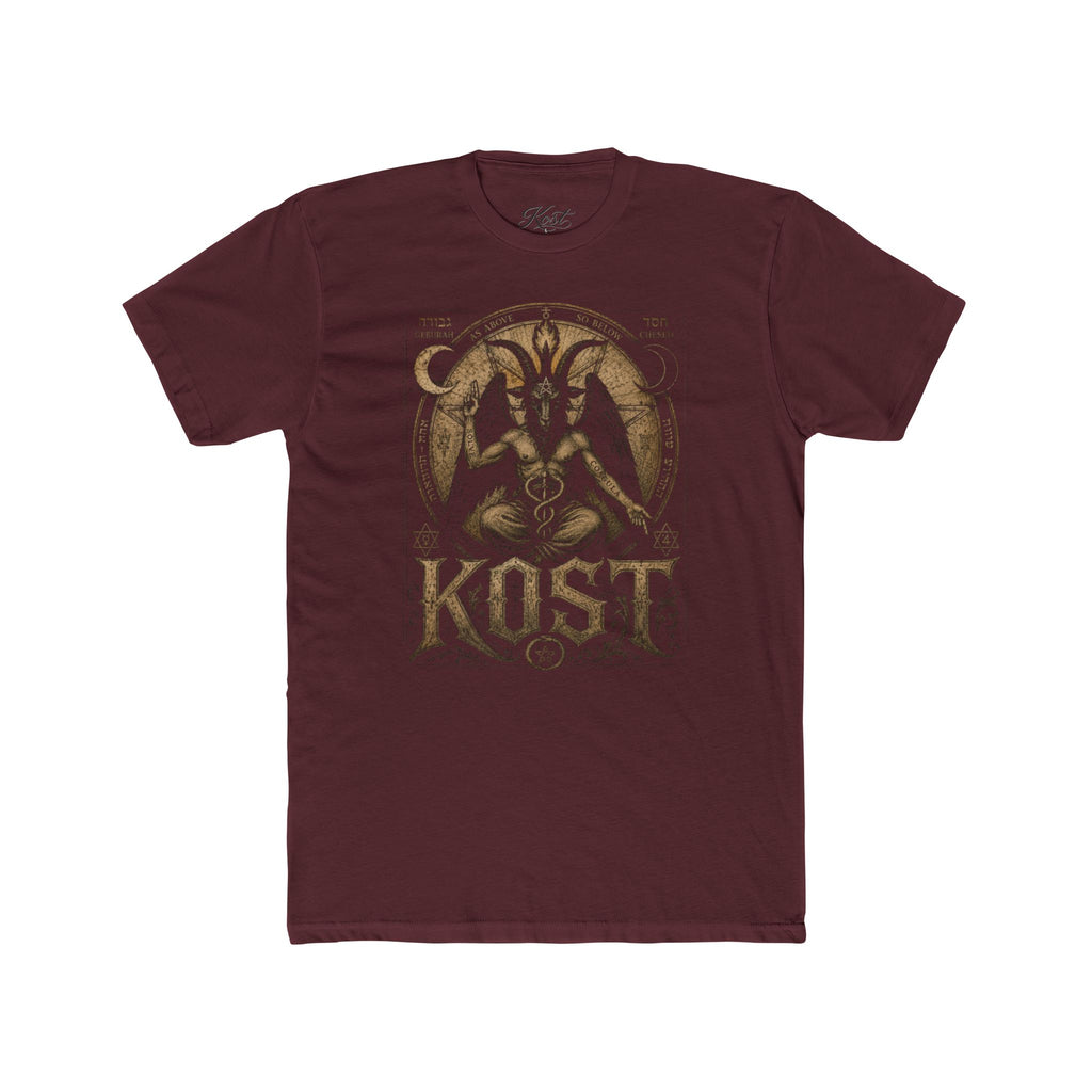 Baphomet Graphic Tee — KOST Occult Goat Sigil Shirt