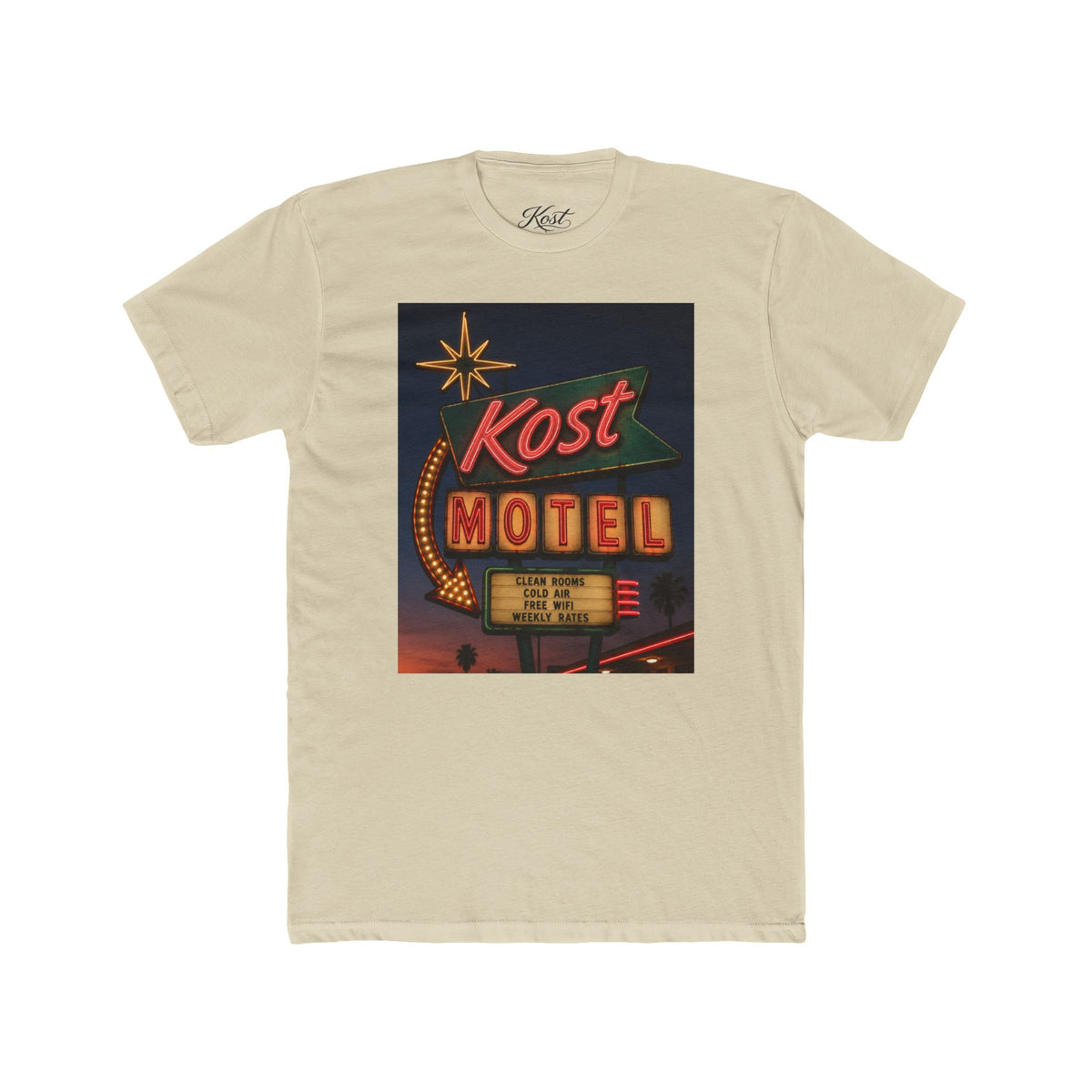Kost Motel Vintage Roadside Sign Graphic T-Shirt
