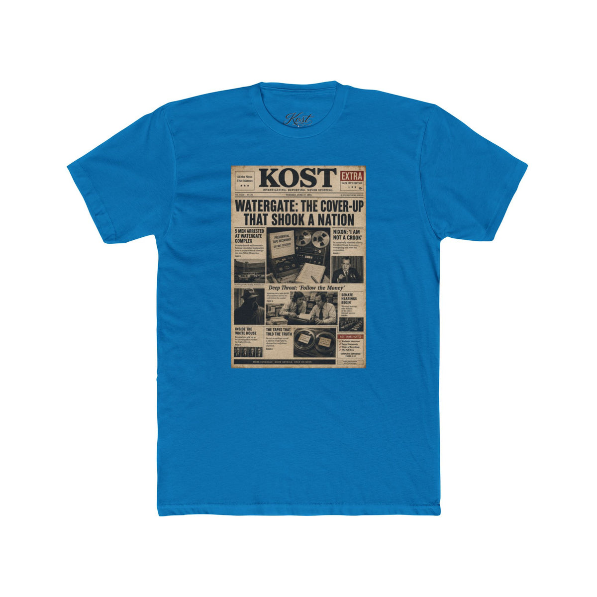 Watergate Front Page T‑Shirt — Vintage Newspaper Graphic Tee