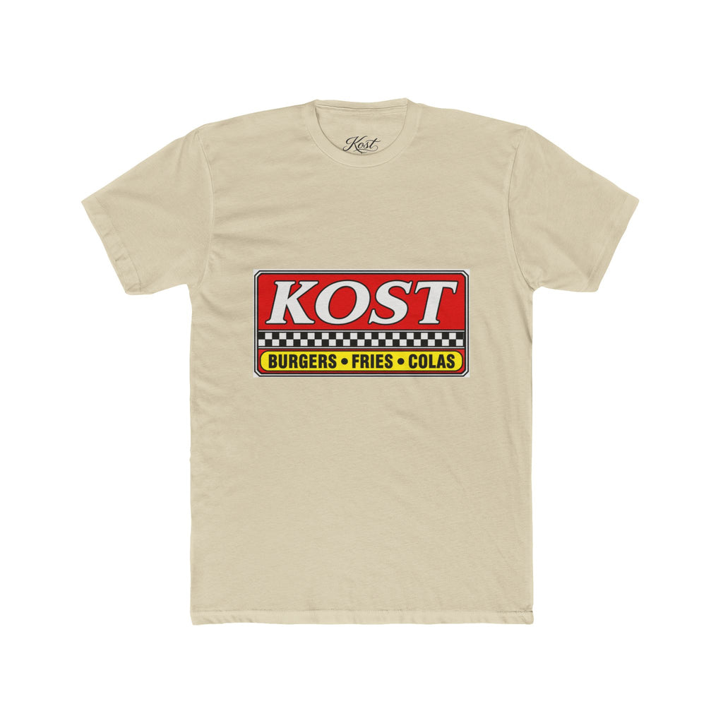 KOST Burgers • Fries • Colas Tee — Retro Diner Logo T-Shirt