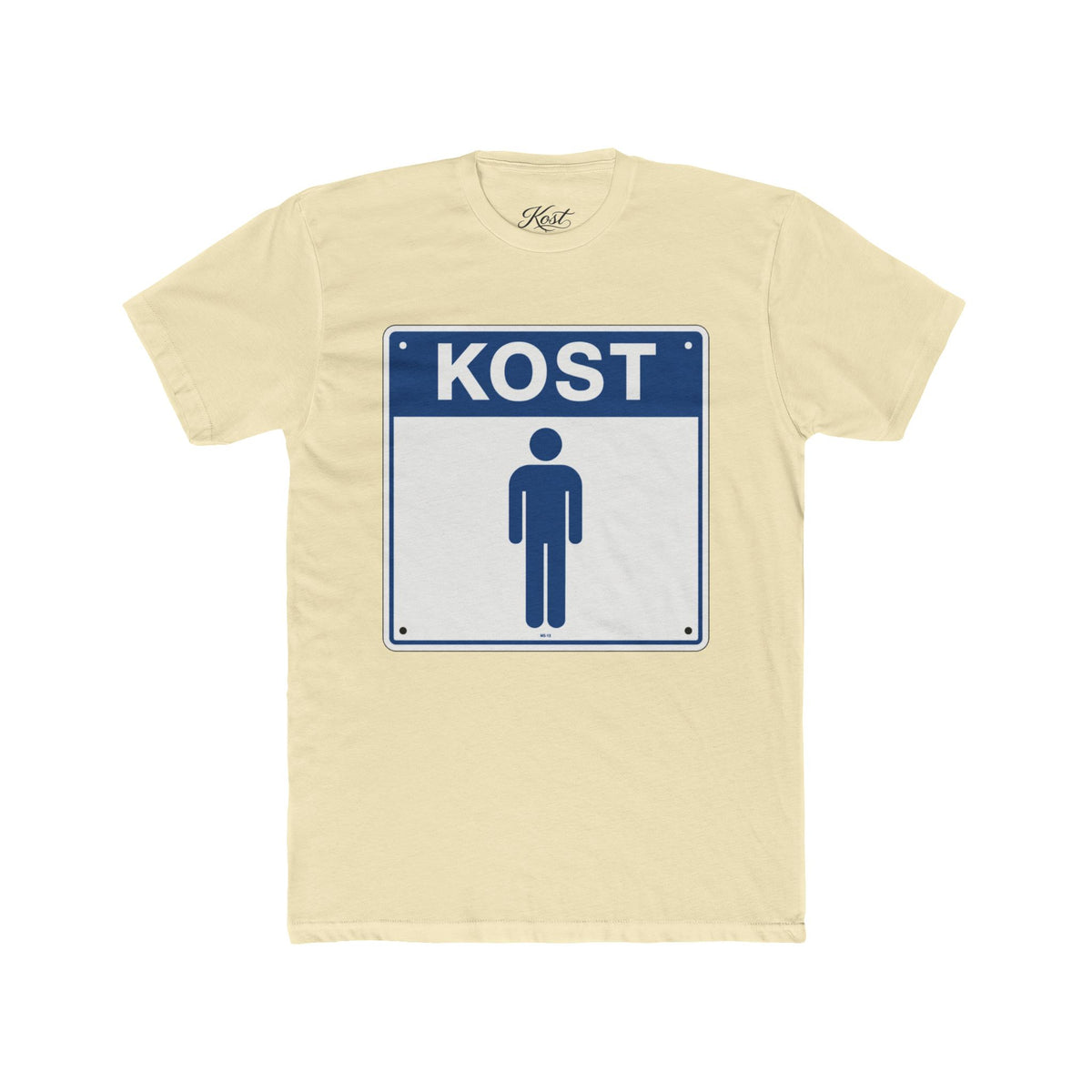 KOST Street Sign T‑Shirt — Retro Blue Icon Tee