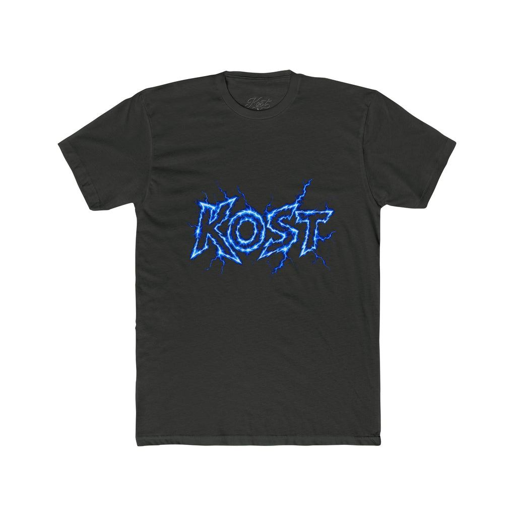 Kost Lightning Graphic Tee — Blue Electric Logo T-Shirt