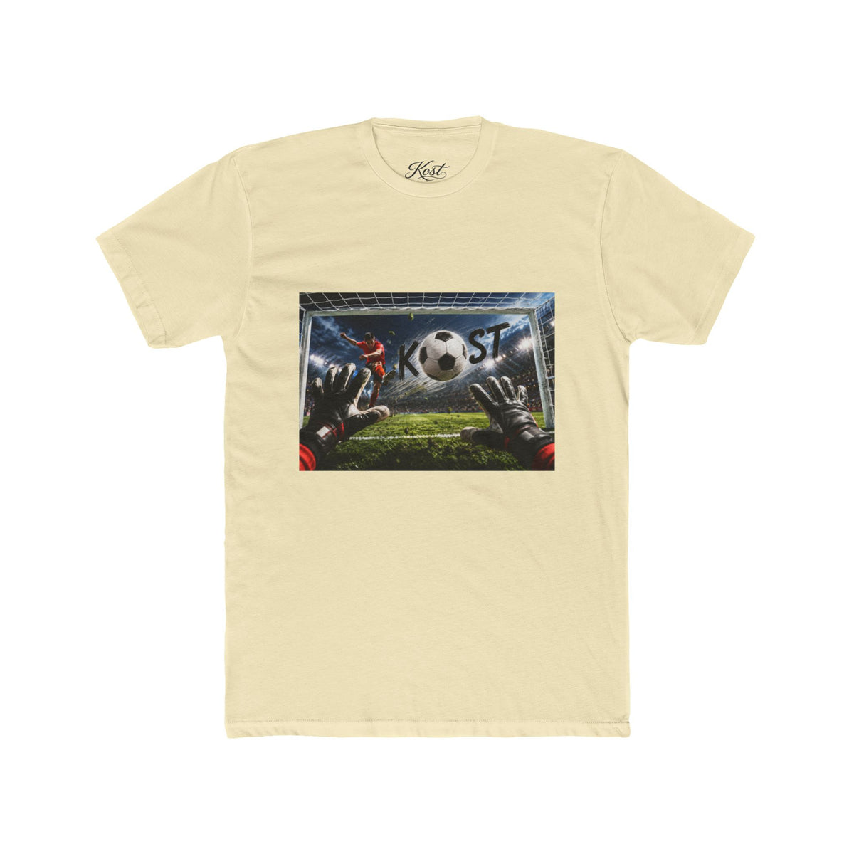 Soccer Goalkeeper Save T-Shirt — Action Soccer Scene Tee