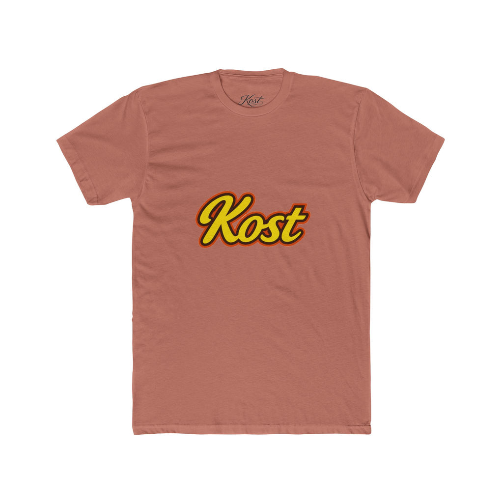 Kost Script T-Shirt — Retro Yellow & Red Logo Tee