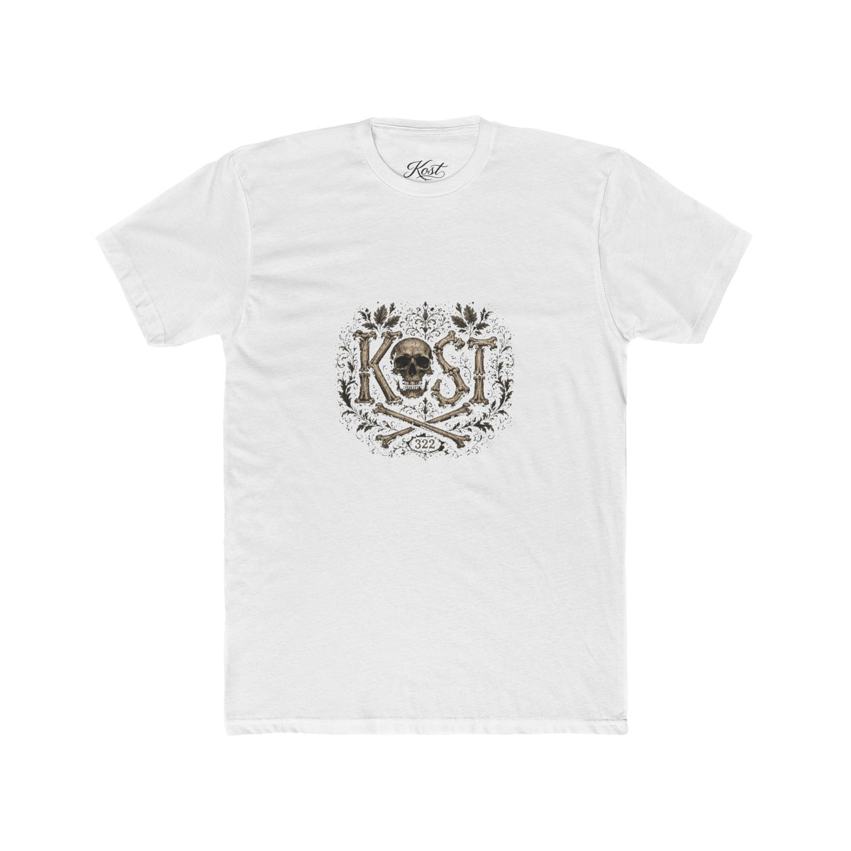 Skull & Crossbones Floral Crew Tee - KOST Vintage Graphic T-Shirt