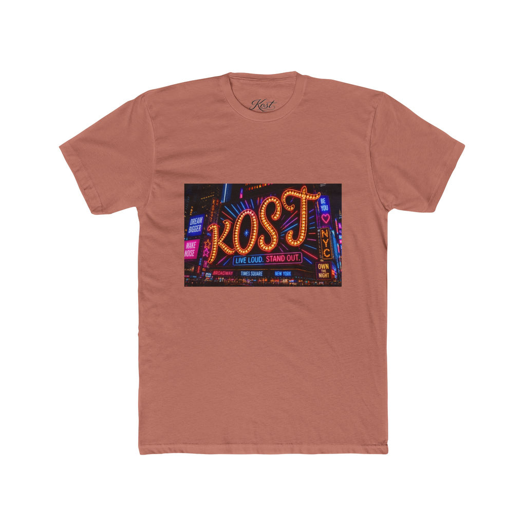 Kost Neon Sign Graphic Tee — Retro City Nightlife T-Shirt