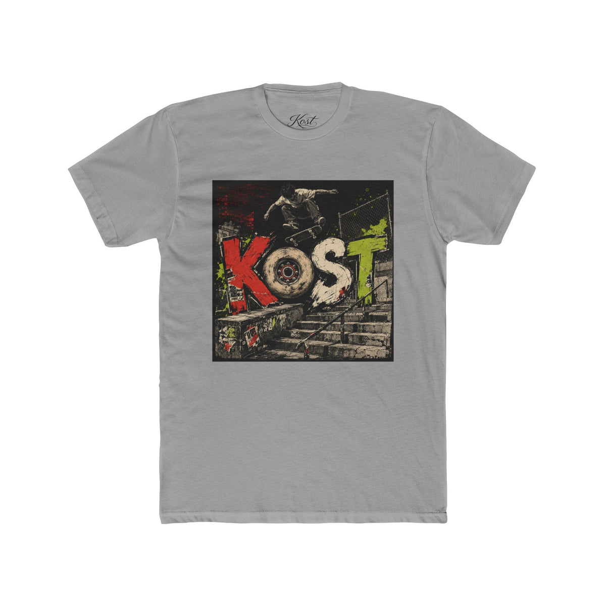 Kost Skate Graphic Tee — Vintage Skateboard Street Art T-Shirt