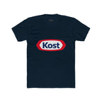 Kost Logo T-Shirt — Retro Red & Blue Graphic Crew Tee