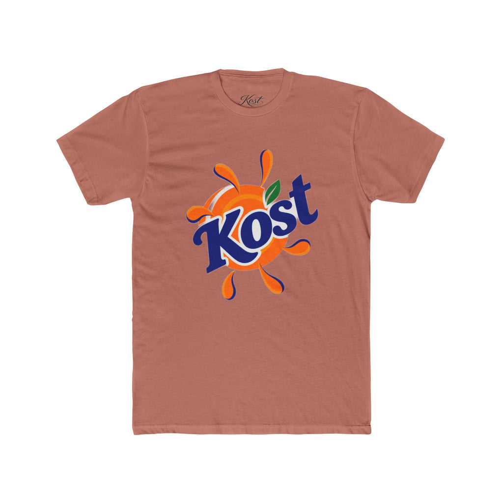 Kost Orange Splash Tee - Retro Logo Graphic T-Shirt