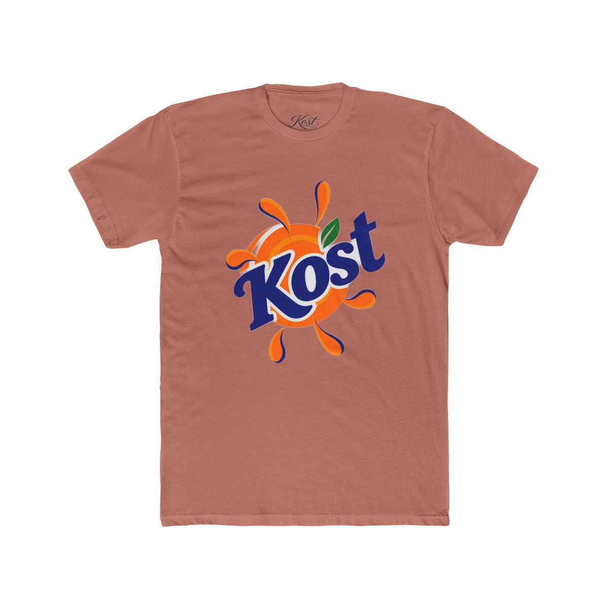 Kost Orange Splash Tee - Retro Logo Graphic T-Shirt