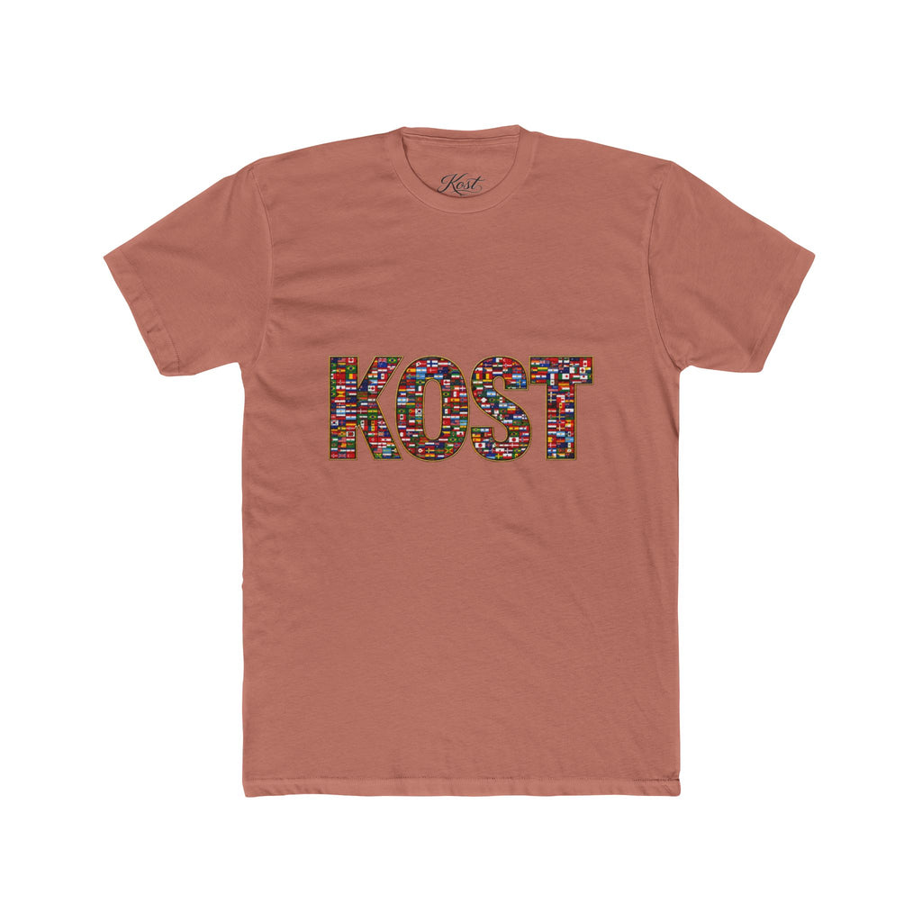 KOST Mosaic Lettered Tee — Colorful Graphic Crewneck T‑Shirt