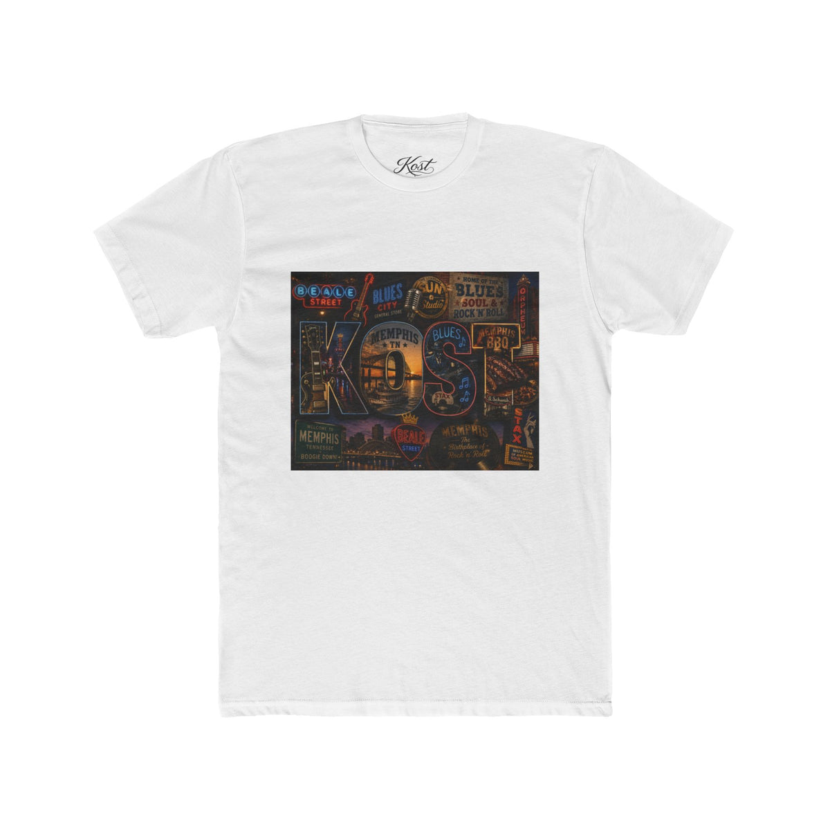 Neon Arcade Collage Graphic Tee