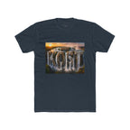 Coast Waterfall Graphic Tee — Scenic Sunset Nature T-Shirt