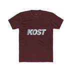 KOST 3D Metallic Logo Tee — White Graphic Crewneck T-Shirt