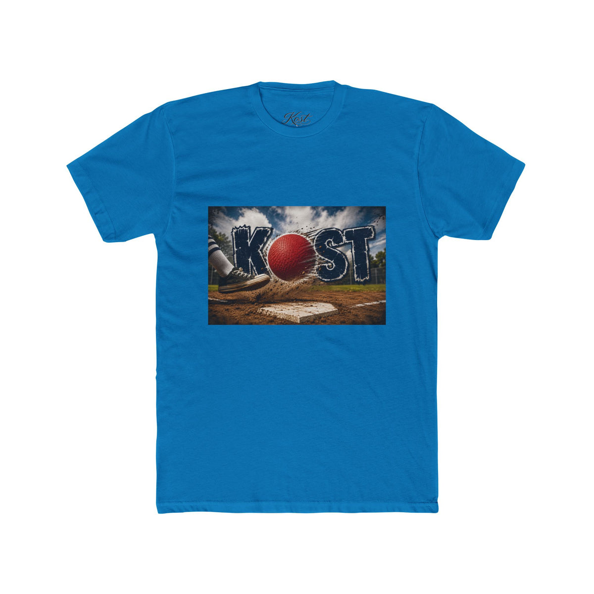 Baseball Field Graphic Tee — 'KOST' with Red Ball