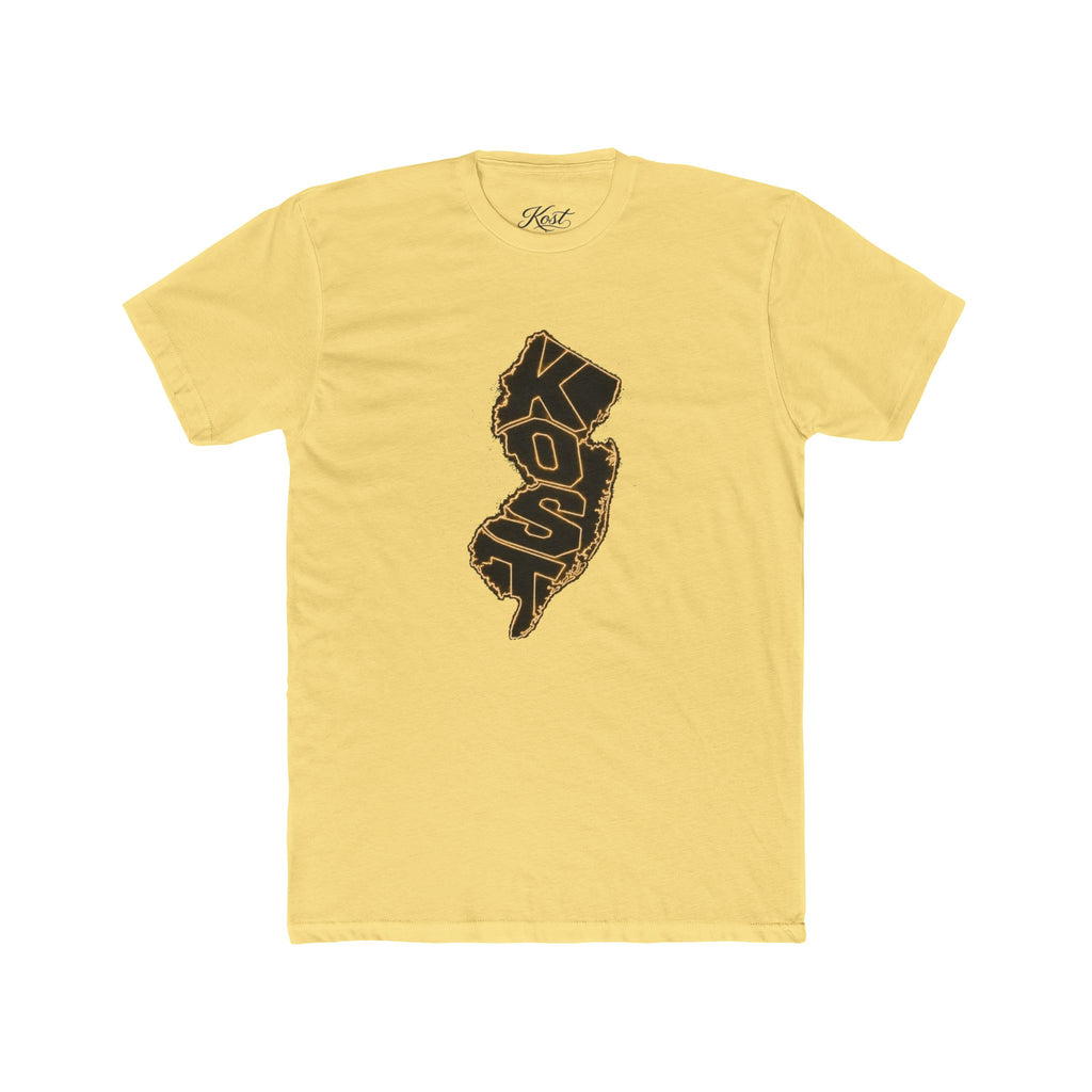 New Jersey Outline T-Shirt with 'KOP' Lettering – State Pride Tee