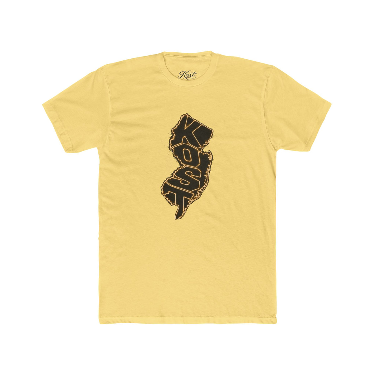 New Jersey Outline T-Shirt with 'KOP' Lettering – State Pride Tee