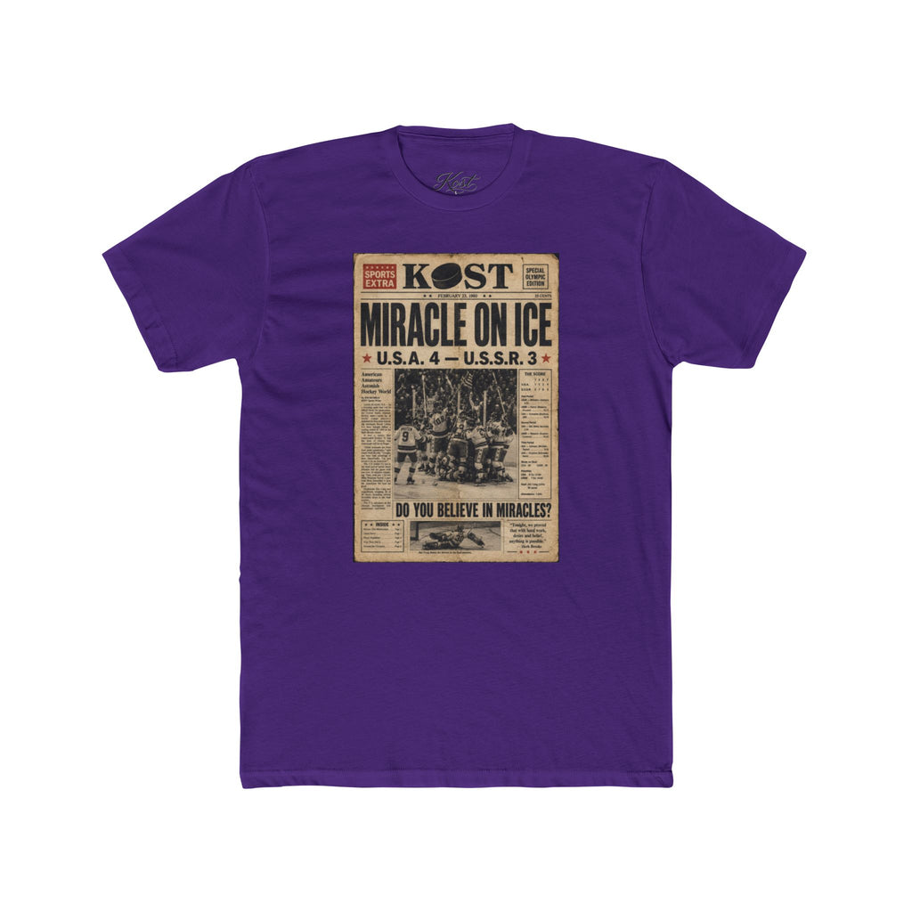 Miracle on Ice Vintage Newspaper T‑Shirt
