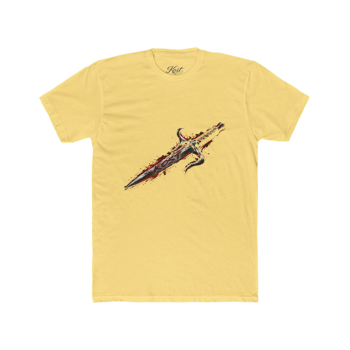 Vintage Sword Graphic Cotton T-Shirt