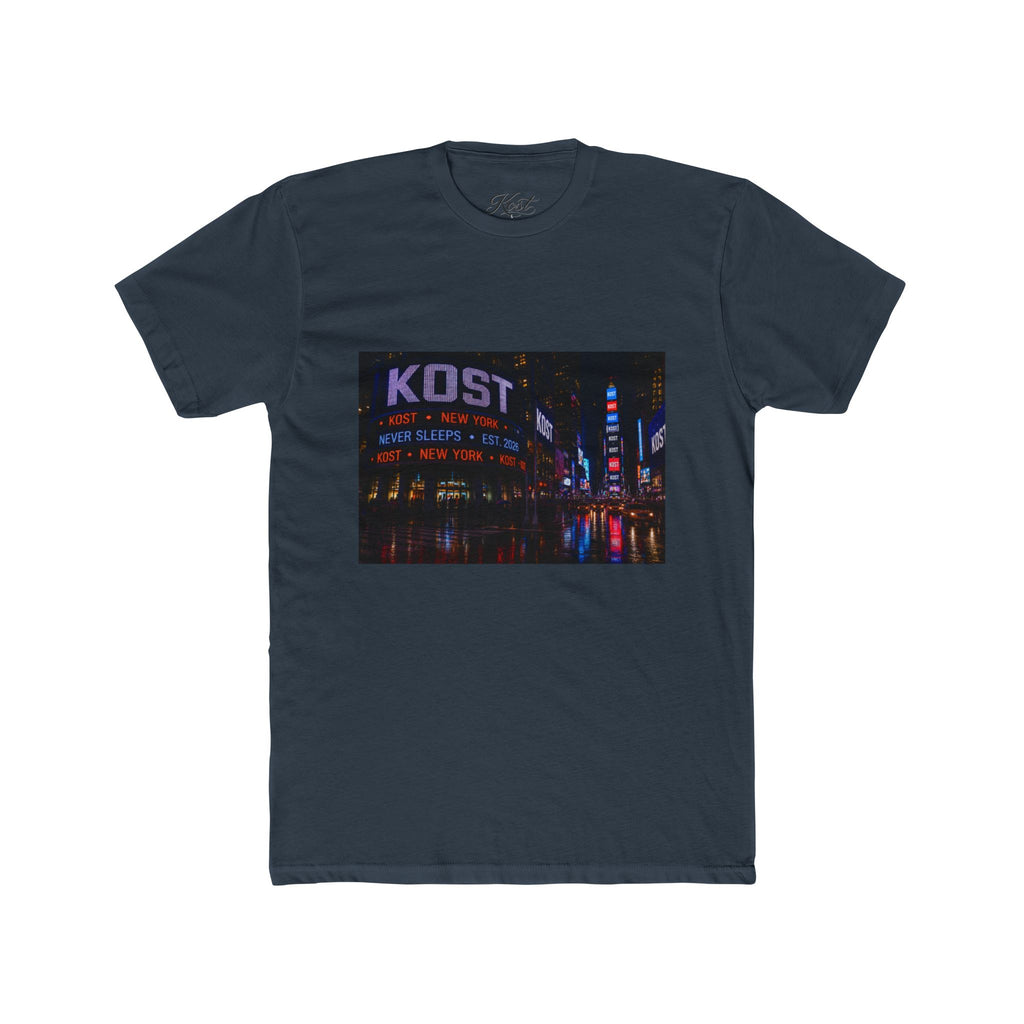 KOST Neon City Crew Tee — Retro Nightscape Graphic T‑Shirt
