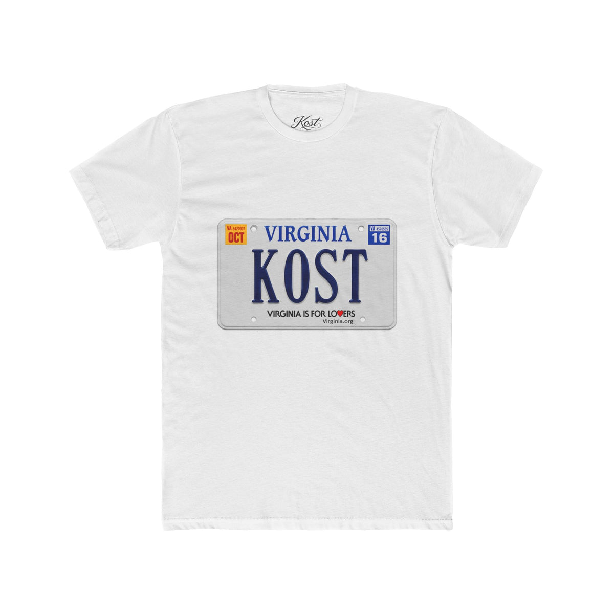 Virginia License Plate 'KOST' T-Shirt