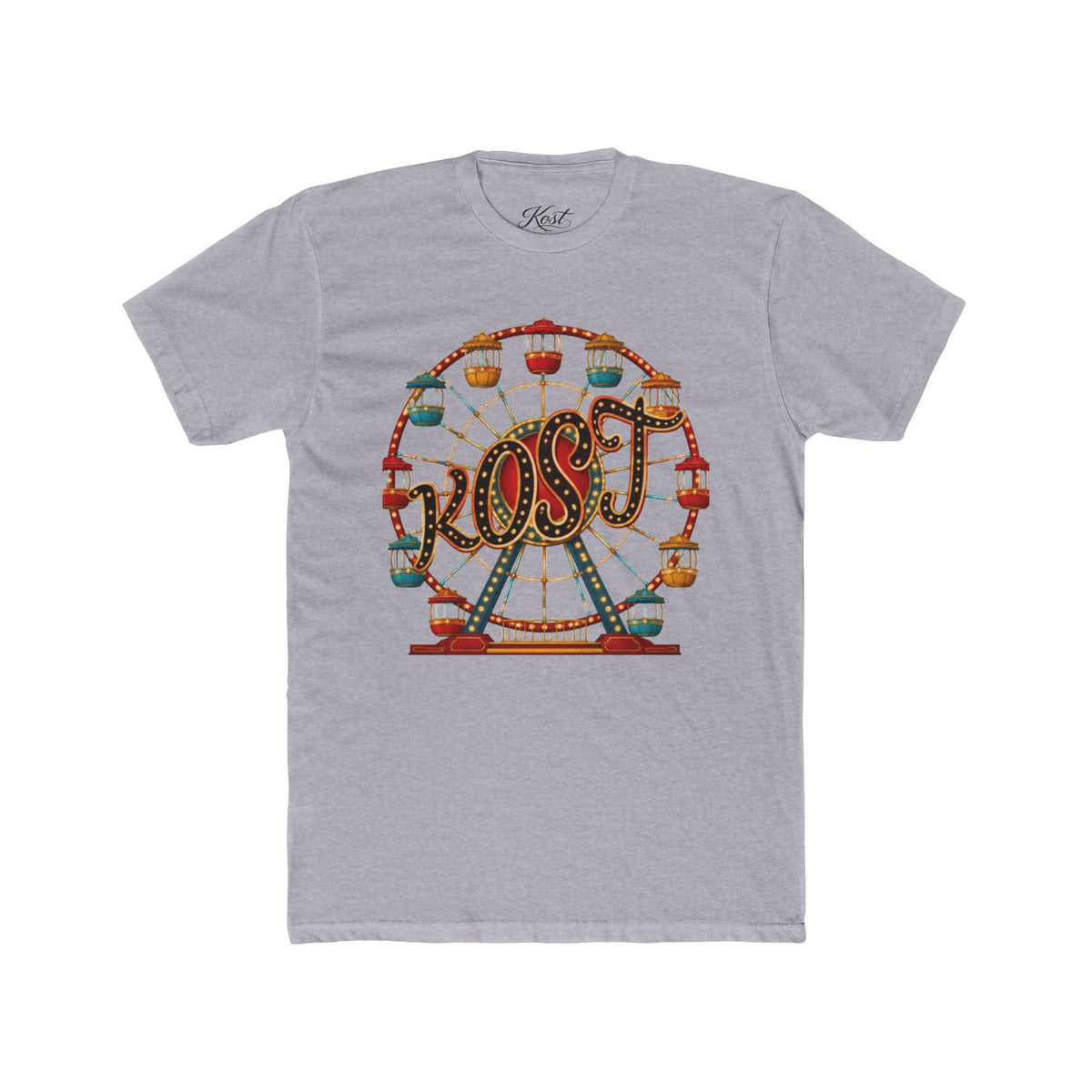 Vintage Ferris Wheel Amusement Park Cotton Tee