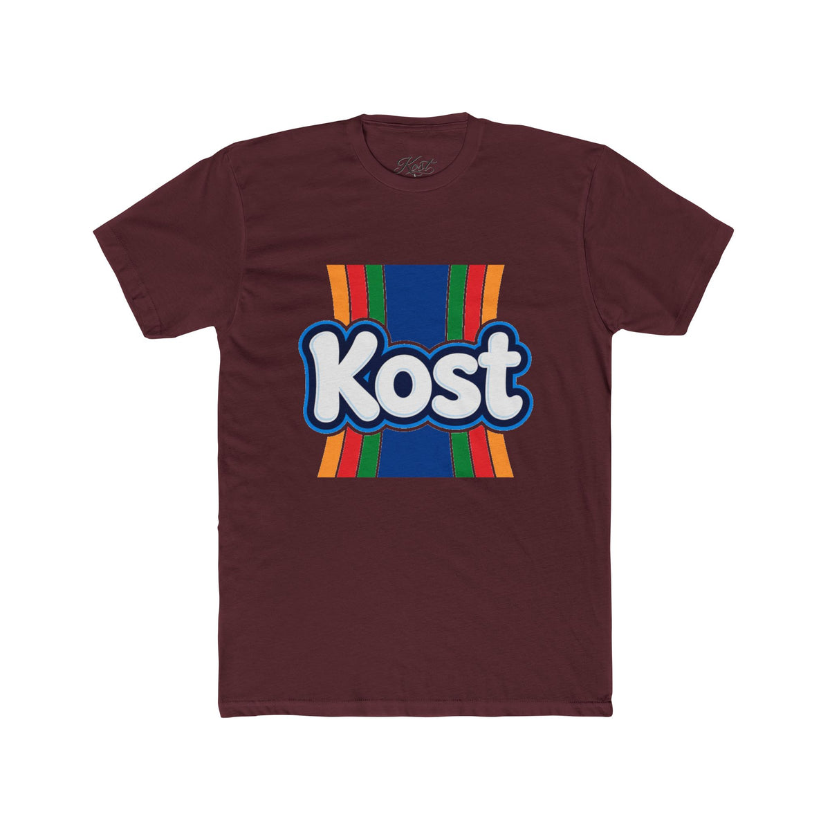 Kost Retro Stripe Tee — Vintage Colorblock Logo T-Shirt