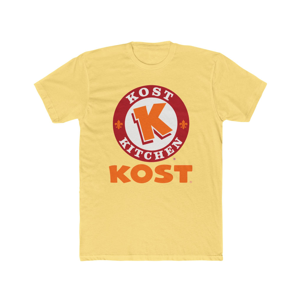 T-Shirt — Kost Kitchen Logo Tee (KOST) | Retro Orange & Red Restaurant Shirt