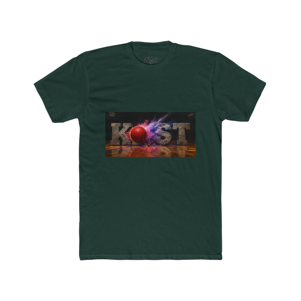 Cosmic Burst Tee — 'KOST' Retro Space Graphic T-Shirt