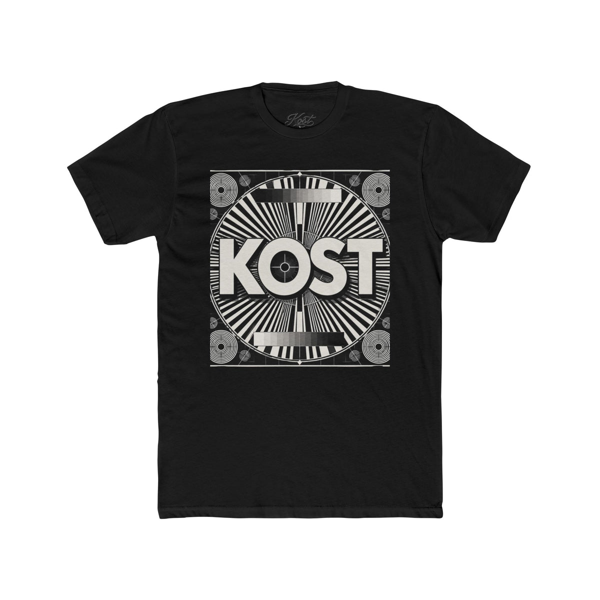 KOST Retro Test Pattern Tee — Vintage TV Signal Graphic T-Shirt