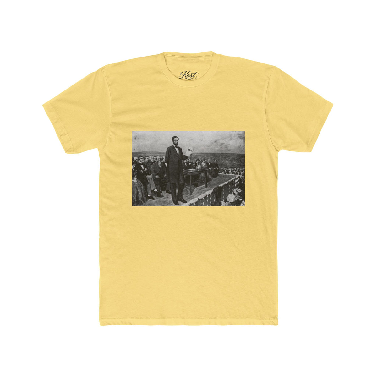 Abraham Lincoln Gettysburg Address Tee — Vintage Historical Photo T-Shirt