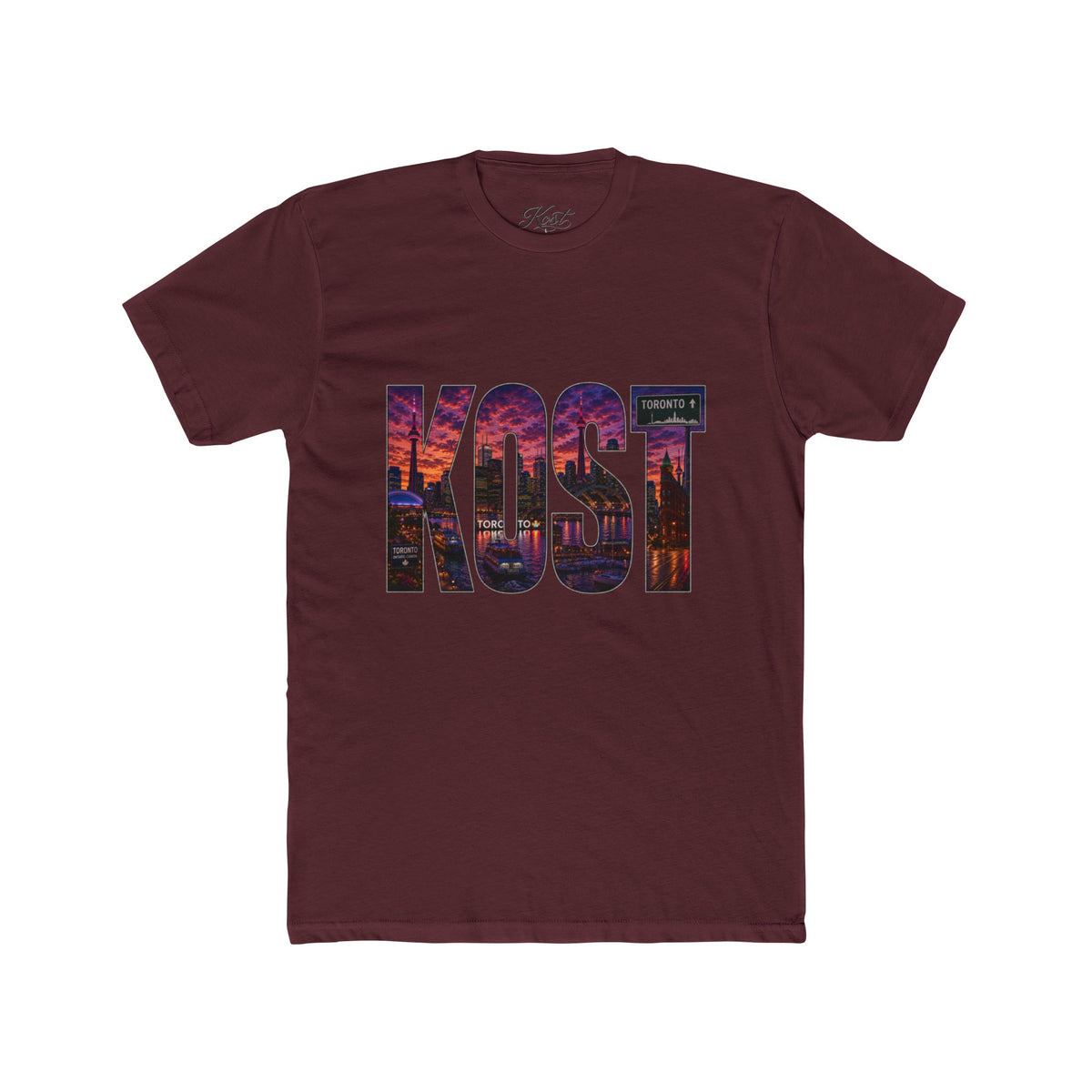 KOST Cityscape Logo Tee — Sunset Skyline Graphic T-Shirt