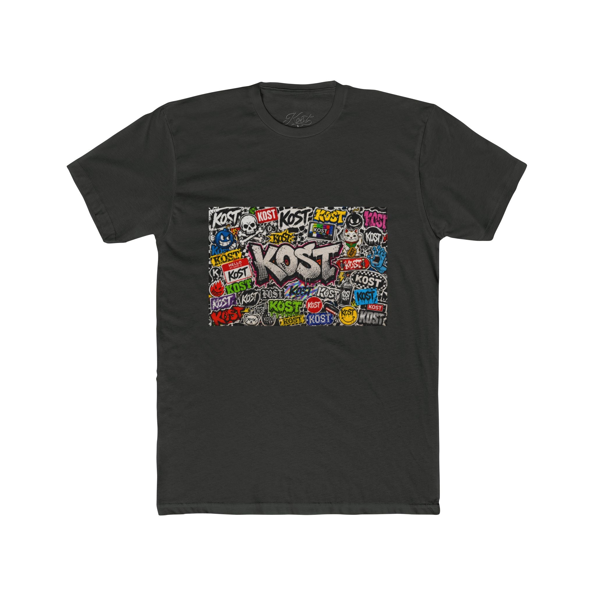 KOST Graffiti Logo Crew T‑Shirt — Urban Streetwear Graphic Tee