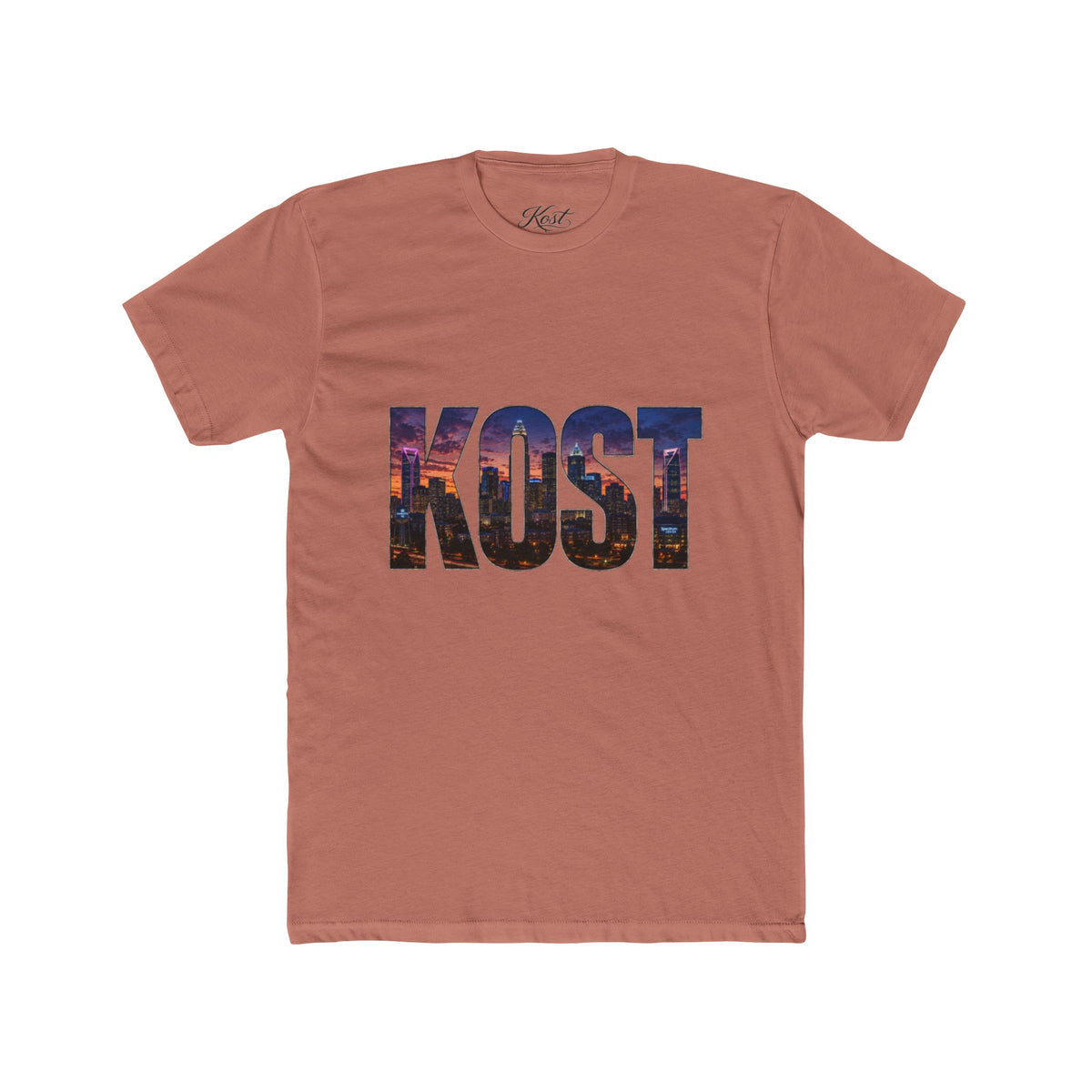 KOST Skyline T-Shirt — Cityscape Lettering Crew Tee