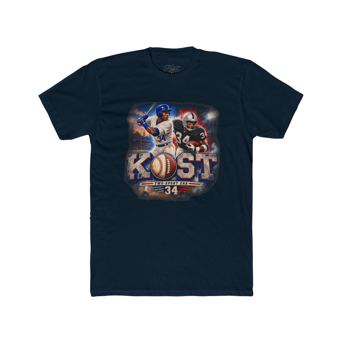Kost Vintage Baseball & Football Collage Tee