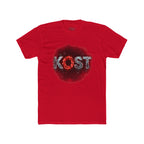 Lost Distressed Graphic Tee — 'LOST' Red & Blue Vintage Smoke Design