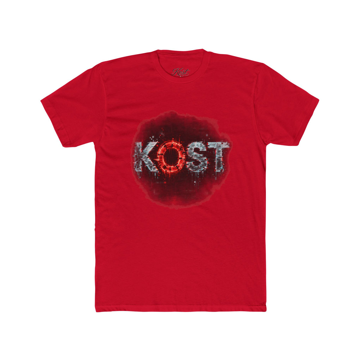 Lost Distressed Graphic Tee — 'LOST' Red & Blue Vintage Smoke Design