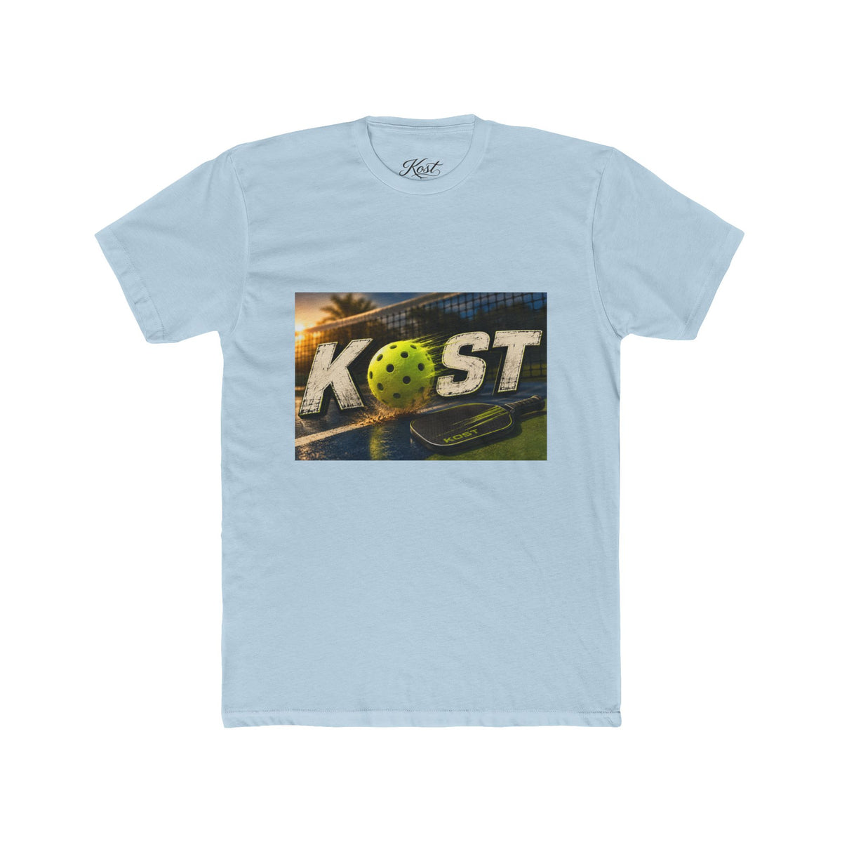 Pickleball Coast Graphic Tee — "COAST" Sunset Court Design