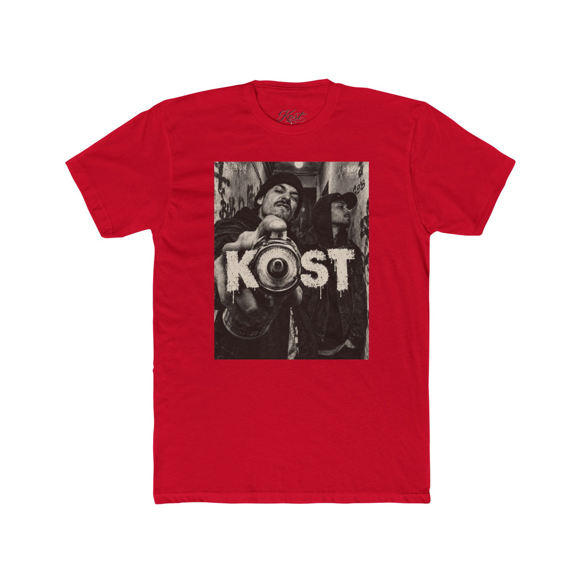 KOST Street Photo Crew Tee — Vintage Megaphone Graphic