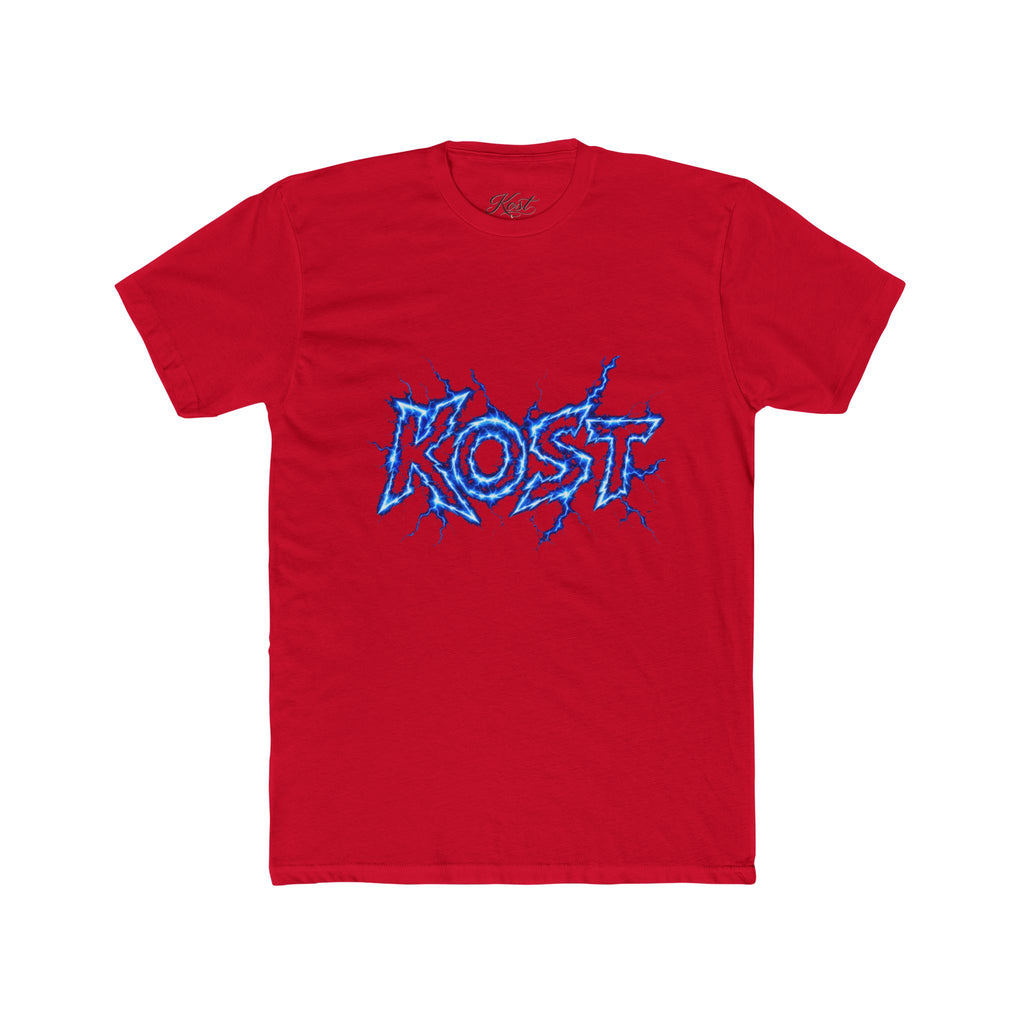 Kost Lightning Graphic Tee — Blue Electric Logo T-Shirt